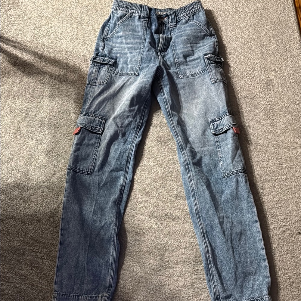 Women’s Blue Cargo Pants